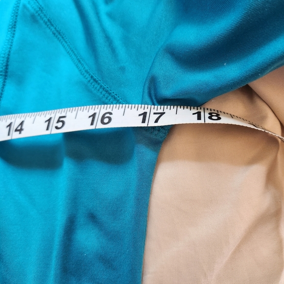 The American Outdoorsman for Women Aqua 1/2 Zip w/Thumbholes Size M A34 - Picture 3 of 5